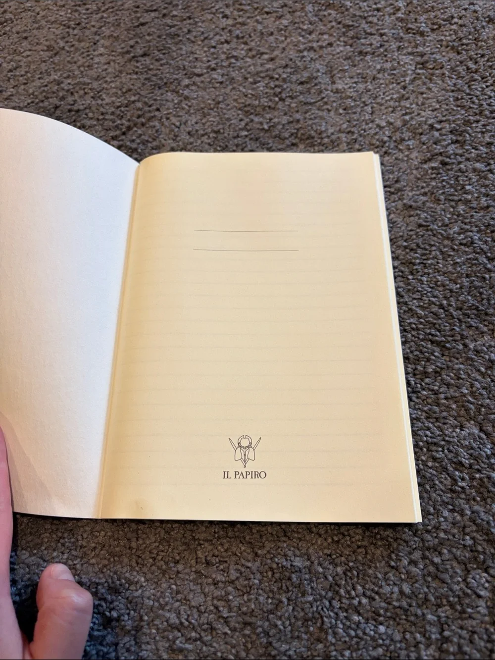 Decorative Teal Patterned Notebook - IL Papiro Made in Italy